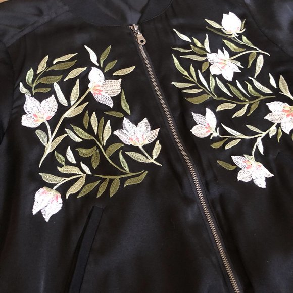 Supply & Demand Cipon Embroidered Bomber Jacket Size XS - Picture 2 of 12